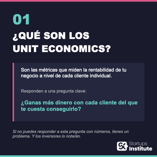 ¿Qué son las unit economics?